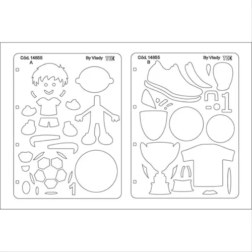 [OUTLET] Gabarito de Macacão - Futebol - A/B - Toke e Crie